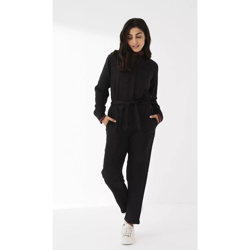 FatFace Imogen Jumpsuit Size 4 Black NWT